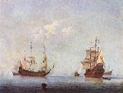 VELDE, Willem van de, the Younger Marine Landscape wer oil painting